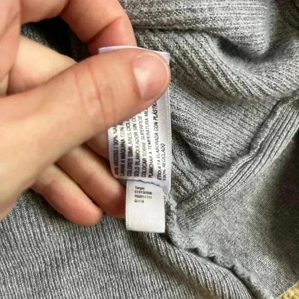 A New Day Grey Cardigan size L - Picture 4 of 6